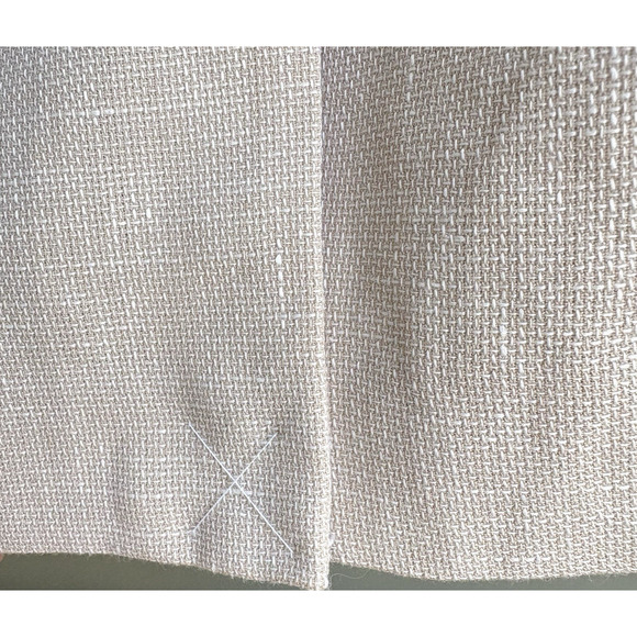 Ann Taylor Linen Blend Pencil Skirt Beige Khaki Lined Work Office Career 2P - Picture 7 of 11